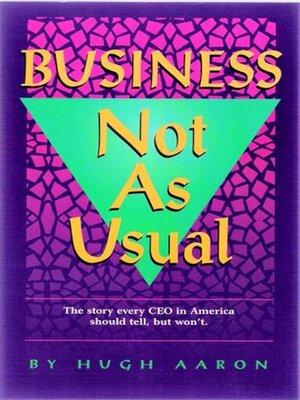 cover image of Business Not As Usual